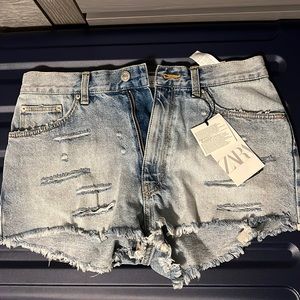 Denim shorts from Zara